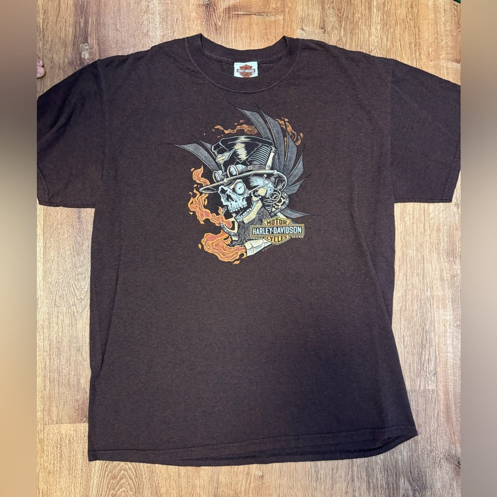 Harley Davidson rusty brown color shirt